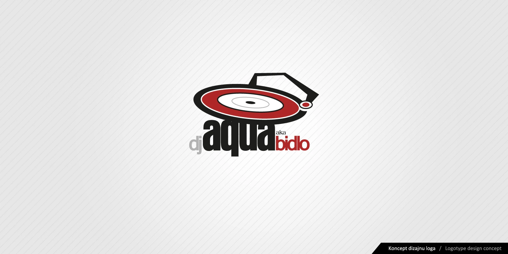 Návrh dizajnu logotypu DJ Aqua